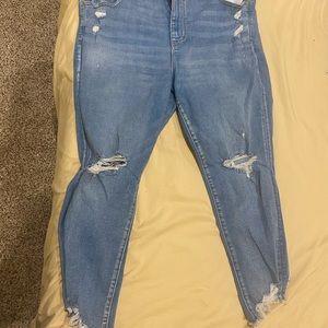 High Rise Cropped Jeans